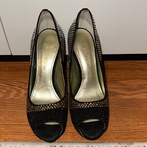 Enzo Angiolini Crystal Platform heels Size 6 1/2